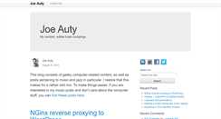 Desktop Screenshot of joeauty.com