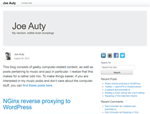 Tablet Screenshot of joeauty.com